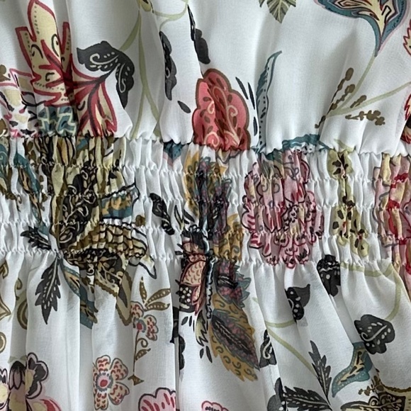 Maison Tara Floral Tiered Midi Dress Size 14W Wedding Party Feminine Flowy - Picture 7 of 16